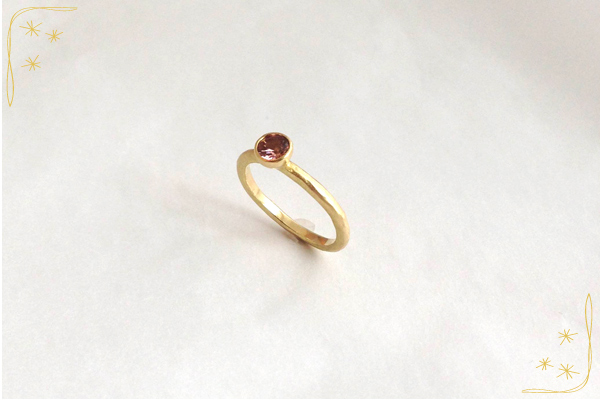 シャンパンガーネットマットリング