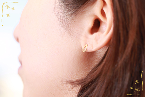 ドロップピアス（装着イメージ）